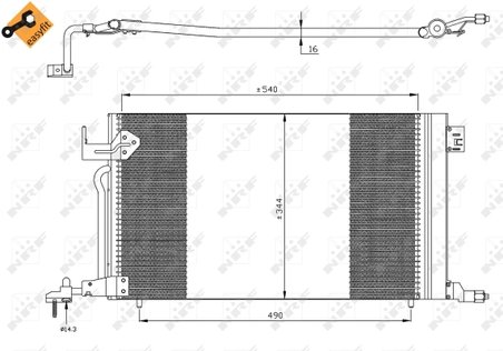 Radiator climatizare NRF 35304