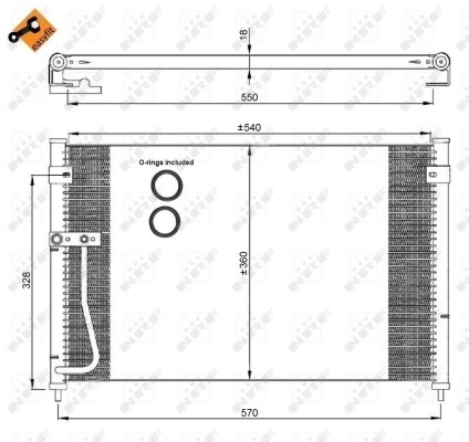 Radiator climatizare NRF 35306