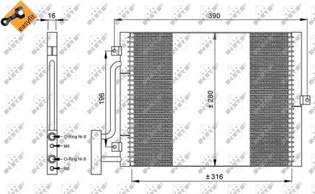 Radiator climatizare NRF 35307