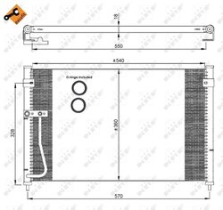 Radiator climatizare NRF 35306
