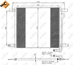 Radiator climatizare NRF 35325