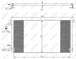 Radiator climatizare NRF 35328