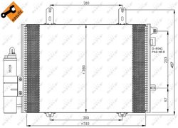 Radiator climatizare NRF 35353