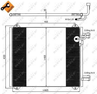 RADIATOR CLIMATIZARE NRF 35362 - Compatibil cu AUDI