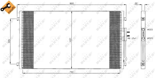 Radiator climatizare NRF 35383