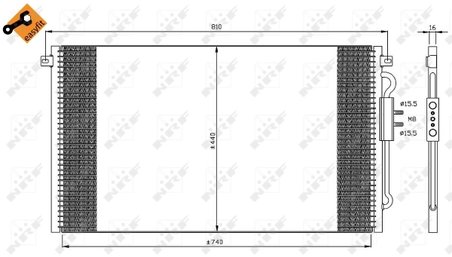 Radiator climatizare NRF 35448