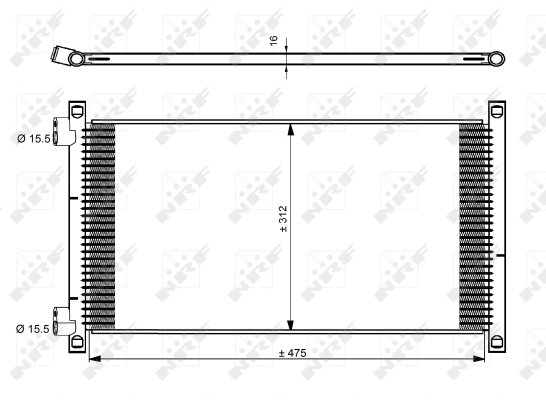 Radiator climatizare NRF 35490