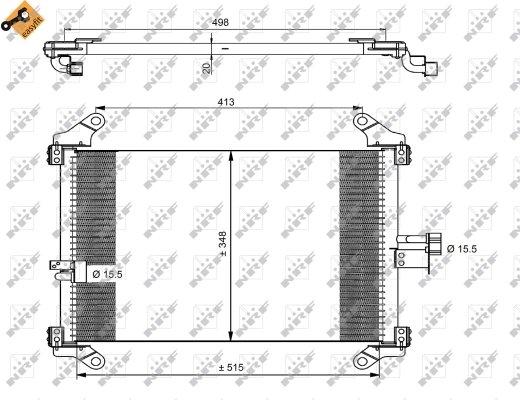 Radiator climatizare NRF 35494