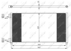 Radiator climatizare NRF 35496