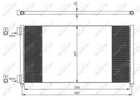 Radiator climatizare NRF 35496