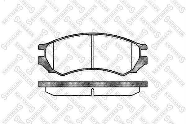 Set placute frana Stellox 355 000-SX