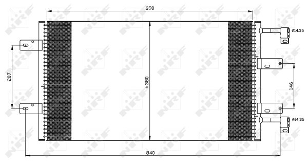 Radiator climatizare NRF 35505