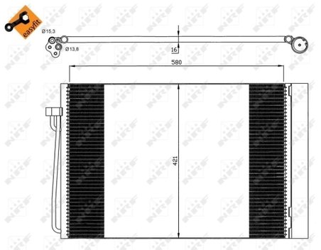 RADIATOR CLIMATIZARE NRF 35537 - Compatibil cu BMW