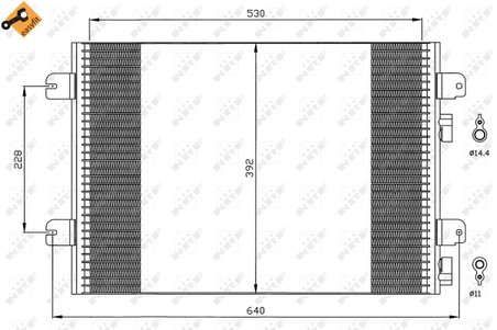 Radiator climatizare NRF 35542