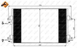 RADIATOR CLIMATIZARE NRF 35557 - Compatibil cu RENAULT