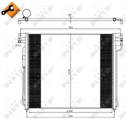 RADIATOR CLIMATIZARE NRF 35582 - Compatibil cu NISSAN