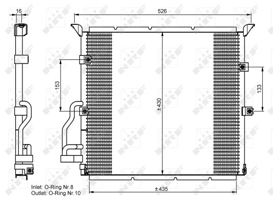 Radiator climatizare NRF 35586