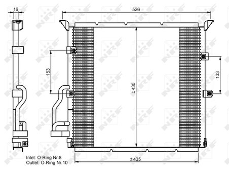 Radiator climatizare NRF 35586