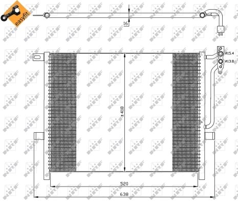 Radiator climatizare NRF 35589