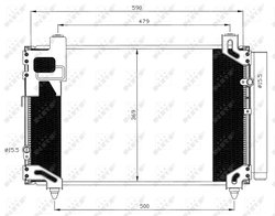 Radiator climatizare NRF 35596