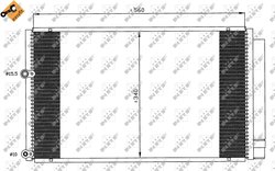 RADIATOR CLIMATIZARE NRF 35601 - Compatibil cu TOYOTA