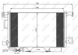 RADIATOR CLIMATIZARE NRF 35623 - Compatibil cu MERCEDES-BENZ