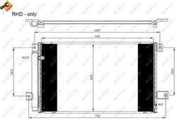 RADIATOR CLIMATIZARE NRF 35629 - Compatibil cu TOYOTA