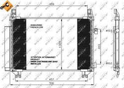 RADIATOR CLIMATIZARE NRF 35654 - Compatibil cu TOYOTA