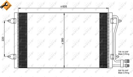 Radiator climatizare NRF 35656