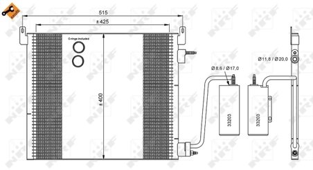 Radiator climatizare NRF 35741