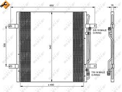 RADIATOR CLIMATIZARE NRF 35781 - Compatibil cu MERCEDES-BENZ