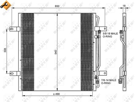 Radiator climatizare NRF 35781