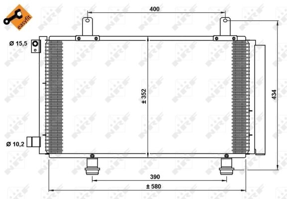 Radiator climatizare NRF 35782