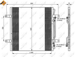 Radiator climatizare NRF 35781