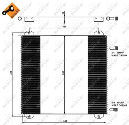 Radiator climatizare NRF 35785