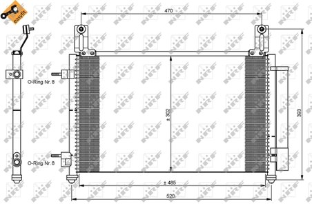 Radiator climatizare NRF 35796