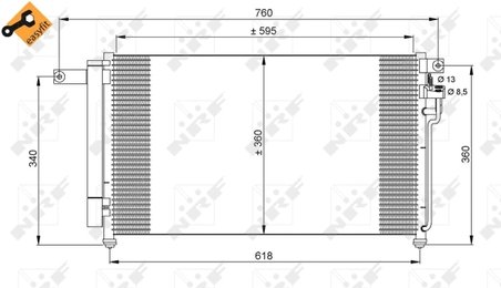 Radiator climatizare NRF 35851