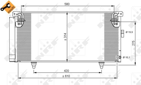 Radiator climatizare NRF 35868