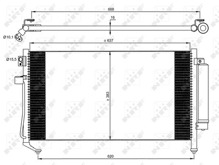 Radiator climatizare NRF 35869