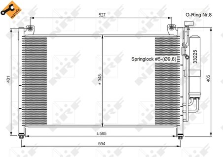 Radiator climatizare NRF 35870