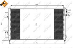 RADIATOR CLIMATIZARE NRF 35878 - Compatibil cu NISSAN