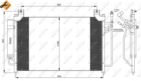 Radiator climatizare NRF 35881