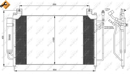 Radiator climatizare NRF 35881