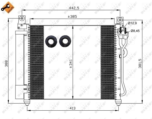 RADIATOR CLIMATIZARE NRF 35888 - Compatibil cu KIA