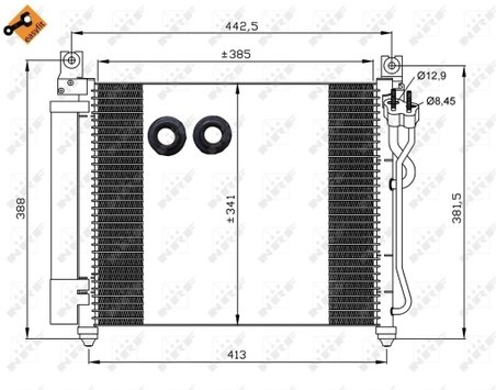 RADIATOR CLIMATIZARE NRF 35888 - Compatibil cu KIA