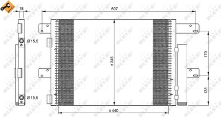 Radiator climatizare NRF 35896