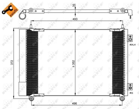 Radiator climatizare NRF 35899