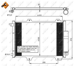 RADIATOR CLIMATIZARE NRF 35907 - Compatibil cu SUBARU, SUZUKI