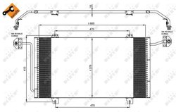 RADIATOR CLIMATIZARE NRF 35908 - Compatibil cu RENAULT