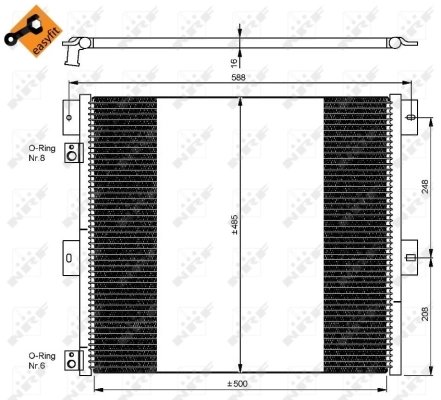 RADIATOR CLIMATIZARE NRF 35924 - Compatibil cu RENAULT TRUCKS, VOLVO